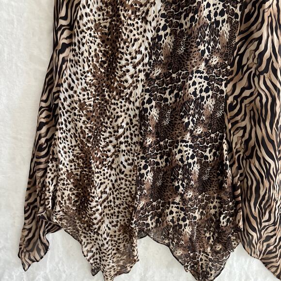 Chico's Animal Print Midi Skirt - Brown and Black - Picture 5 of 7